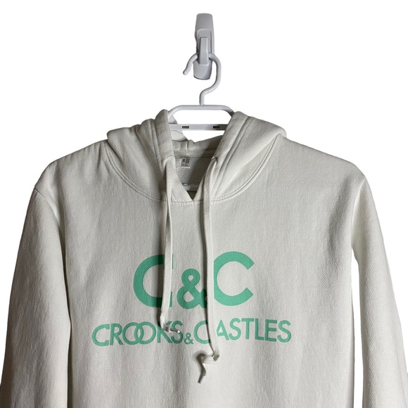 Crooks & Castles Men's White Graphic Sweatshirt Hoodie - Picture 2 of 11